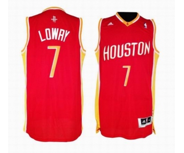 nba houston rockets #7 lowry red[2011 swingman revolution 30]