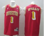 nba jerseys houston rockets #1 mcgrady red m&n[swingman][mcgrady]