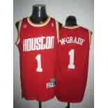 nba jerseys houston rockets #1 mcgrady red[swingman][mcgrady]