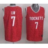 nba jerseys houston rockets #7 lin red leopard print[2014 new]