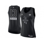 Women Nike Houston Rockets #13 James Harden Black NBA Jordan Swingman 2018 All-Star Game Jersey