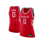 Women Nike Houston Rockets #13 James Harden Red NBA Swingman Icon Edition Jersey