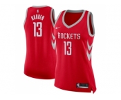 Women Nike Houston Rockets #13 James Harden Red NBA Swingman Icon Edition Jersey