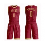 Women's Houston Rockets #0 Russell Westbrook Swingman Red Basketball Suit Jersey - City Edition