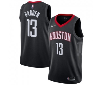 Women's Houston Rockets #13 James Harden Swingman Black Alternate Basketball Jersey Statement Edition