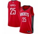 Women's Houston Rockets #25 Robert Horry Swingman Red Finished Basketball Jersey - Icon Edition