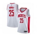 Women's Houston Rockets #25 Robert Horry Swingman White Finished Basketball Jersey - Association Edition