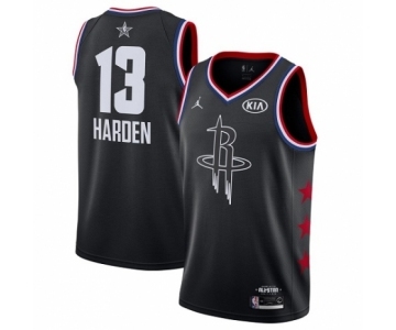 Women's Jordan Houston Rockets #13 James Harden Swingman Black 2019 All-Star Game Basketball Jersey