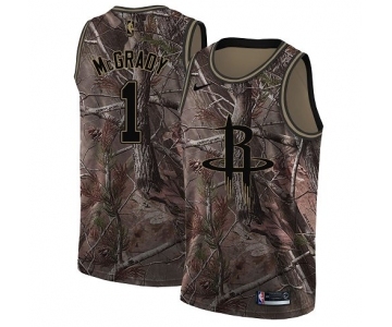 Women's Nike Houston Rockets #1 Tracy McGrady Swingman Camo Realtree Collection NBA Jersey