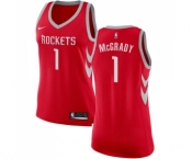 Women's Nike Houston Rockets #1 Tracy McGrady Swingman Red Road NBA Jersey - Icon Edition