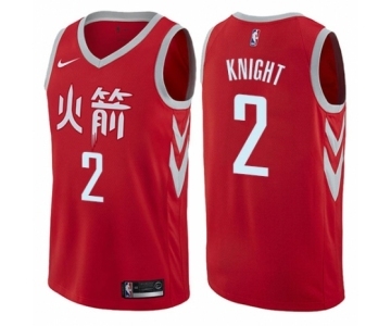 Women's Nike Houston Rockets #2 Brandon Knight Swingman Red NBA Jersey - City Edition