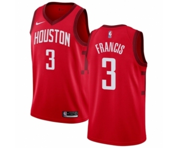 Women's Nike Houston Rockets #3 Steve Francis Red Swingman Jersey - Earned Edition