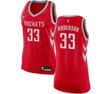 Women's Nike Houston Rockets #33 Ryan Anderson Swingman Red Road NBA Jersey - Icon Edition