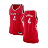 Women's Nike Houston Rockets #4 Charles Barkley Swingman Red Road NBA Jersey - Icon Edition