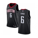 Women's Nike Houston Rockets #6 Tyler Ennis Swingman Black Alternate NBA Jersey Statement Edition