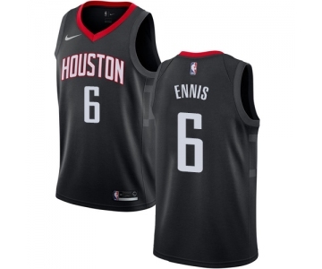 Women's Nike Houston Rockets #6 Tyler Ennis Swingman Black Alternate NBA Jersey Statement Edition