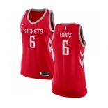 Women's Nike Houston Rockets #6 Tyler Ennis Swingman Red Road NBA Jersey - Icon Edition