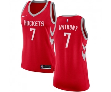 Women's Nike Houston Rockets #7 Carmelo Anthony Swingman Red NBA Jersey - Icon Edition