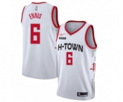 Youth Houston Rockets #6 Tyler Ennis Swingman White Basketball Jersey - 2019-20 City Edition