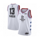 Youth Jordan Houston Rockets #13 James Harden Swingman White 2019 All-Star Game Basketball Jersey