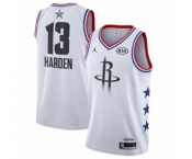 Youth Jordan Houston Rockets #13 James Harden Swingman White 2019 All-Star Game Basketball Jersey