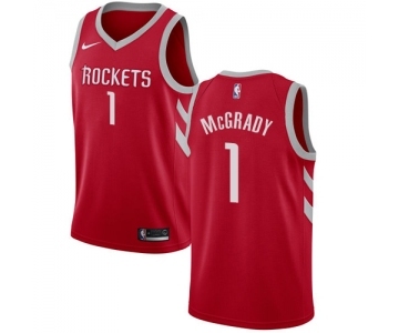 Youth Nike Houston Rockets #1 Tracy McGrady Swingman Red Road NBA Jersey - Icon Edition