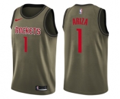 Youth Nike Houston Rockets #1 Trevor Ariza Swingman Green Salute to Service NBA Jersey