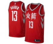 Youth Nike Houston Rockets #13 James Harden Swingman Red NBA Jersey - City Edition