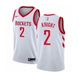 Youth Nike Houston Rockets #2 Brandon Knight Swingman White NBA Jersey - Association Edition