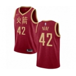 Youth Nike Houston Rockets #42 Nene Swingman Red NBA Jersey - 2018-19 City Edition