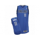 Men Adidas Dallas Mavericks #11 Yogi Ferrell Authentic Royal Blue Road NBA Jersey