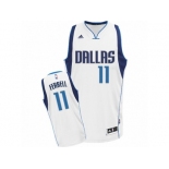 Men Adidas Dallas Mavericks #11 Yogi Ferrell Swingman White Home NBA Jersey