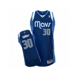 Men Adidas Dallas Mavericks #30 Seth Curry Authentic Navy Blue Alternate NBA Jersey