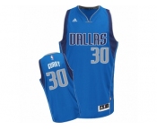 Men Adidas Dallas Mavericks #30 Seth Curry Swingman Royal Blue Road NBA Jersey