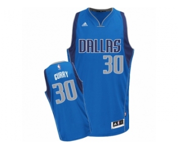 Men Adidas Dallas Mavericks #30 Seth Curry Swingman Royal Blue Road NBA Jersey