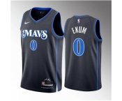 Men Dallas Mavericks #0 Dante Exum Black 2023 24 City Edition Stitched Basketball Jersey