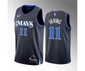 Men Dallas Mavericks #11 Kyrie Irving Black 2023 24 City Edition Stitched Basketball Jersey