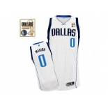 Men Dallas Mavericks 2011 Champion Patch #0 Shawn Marion Revolution 30 White Stitched NBA Jersey