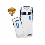 Men Dallas Mavericks 2011 Finals Patch #0 Shawn Marion Revolution 30 White Stitched NBA Jersey