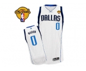 Men Dallas Mavericks 2011 Finals Patch #0 Shawn Marion Revolution 30 White Stitched NBA Jersey