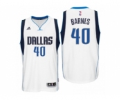 Men Dallas Mavericks #40 Harrison Barnes New Swingman Home White Jersey