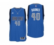 Men Dallas Mavericks #40 Harrison Barnes New Swingman Road Blue Jersey