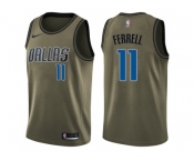 Men Nike Dallas Mavericks #11 Yogi Ferrell Green Salute to Service NBA Swingman Jersey