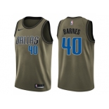 Men Nike Dallas Mavericks #40 Harrison Barnes Green Salute to Service NBA Swingman Jersey