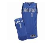 Men's Adidas Dallas Mavericks #1 Dennis Smith Jr. Authentic Royal Blue Road NBA Jersey