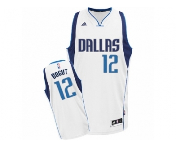 Men's Adidas Dallas Mavericks #12 Andrew Bogut Swingman White Home NBA Jersey