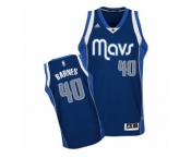 Men's Adidas Dallas Mavericks #40 Harrison Barnes Swingman Navy Blue Alternate NBA Jersey