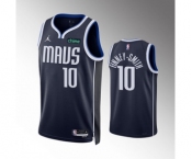 Men's Dallas Mavericks #10 Dorian Finney-Smith Navy Statement Edition Stitched Basketball Jersey