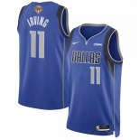 Men's Dallas Mavericks #11 Kyrie Irving Blue 2024 Finals Icon Edition Stitched Basketball Jersey