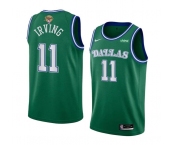 Men's Dallas Mavericks #11 Kyrie Irving Green 2024 Finals Classic Edition Stitched Basketball Jersey